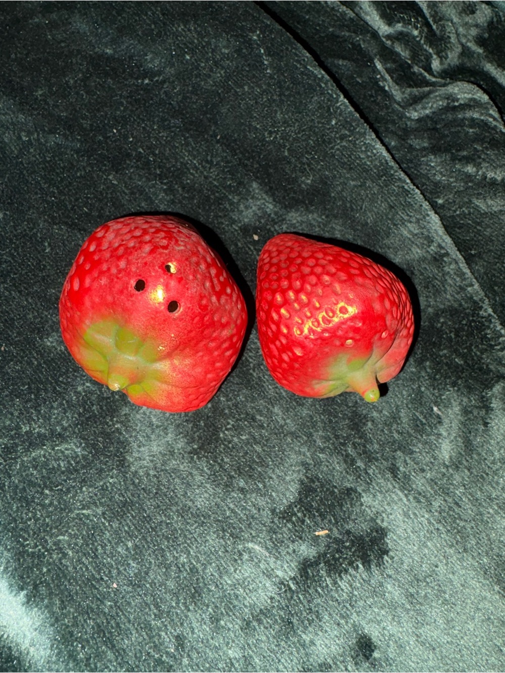 Strawberry salt & pepper shakes- Red